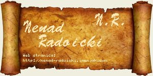 Nenad Radoički vizit kartica